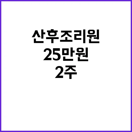 산후조리원 2주 2…