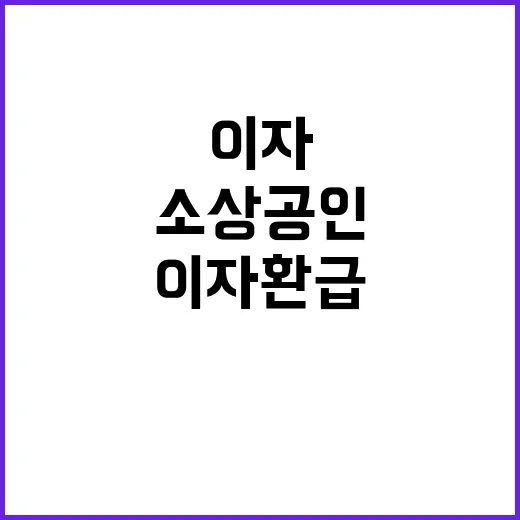 이자환급 신청 소상…