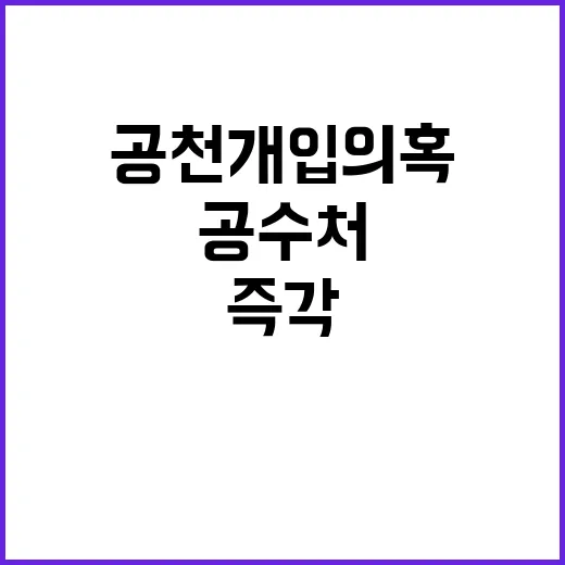 공수처 공천개입 의혹 즉각 조사해야!