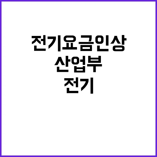 전기요금 인상 사실 산업부의 숨겨진 진실!