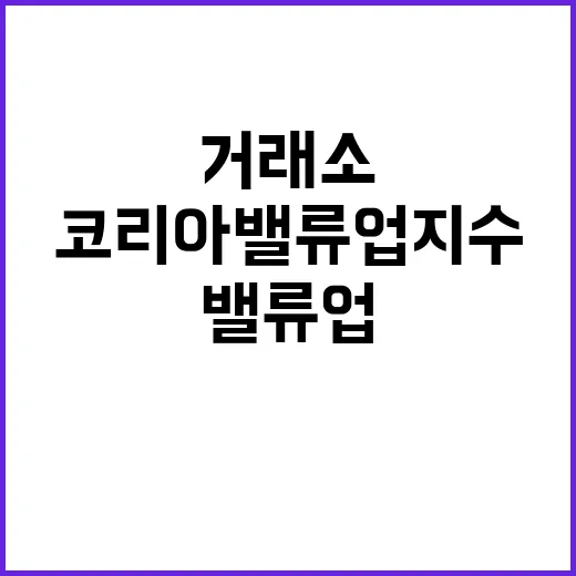 코리아 밸류업 지수…