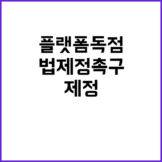 플랫폼 독점 사전지…