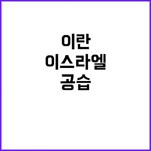 이스라엘 공습 이란…