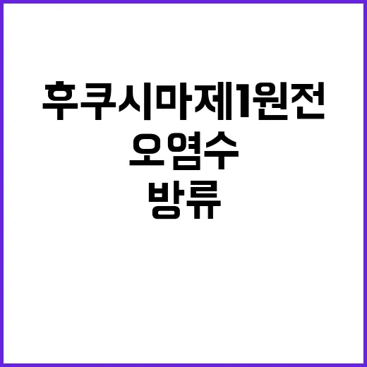 후쿠시마 제1원전 …