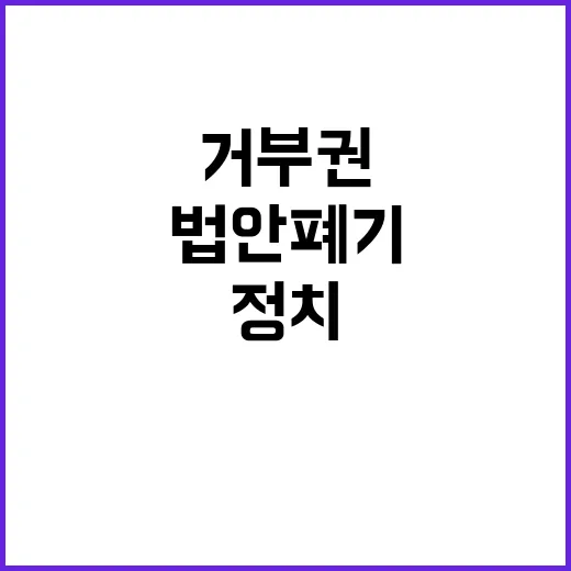 거부권 법안 폐기 …