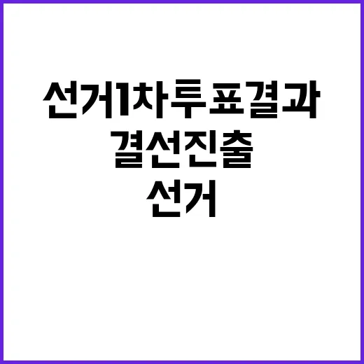 총리선거 1차 투표 결과…결선 진출 후보는 누구?