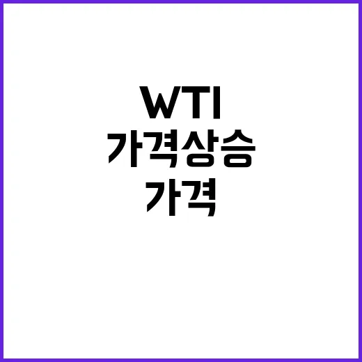 WTI 반등…사우디 공급 충격 후 가격 상승!