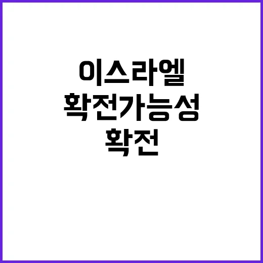 확전 가능성 이스라엘 신용등급 하락의 배경은?