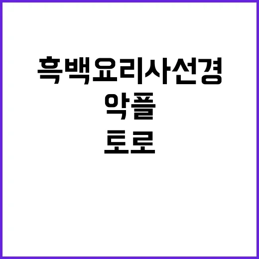 악플 토로 흑백요리사 선경의 마음속 서사