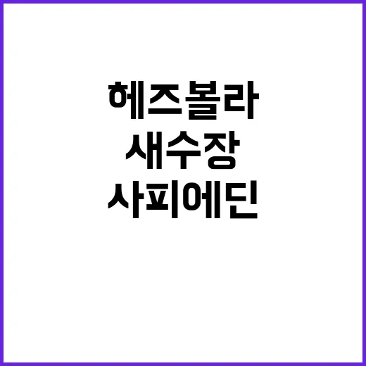 헤즈볼라 사피에딘 새 수장으로 임명됐다!