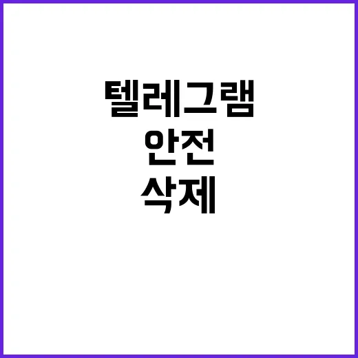 텔레그램 불법정보 …