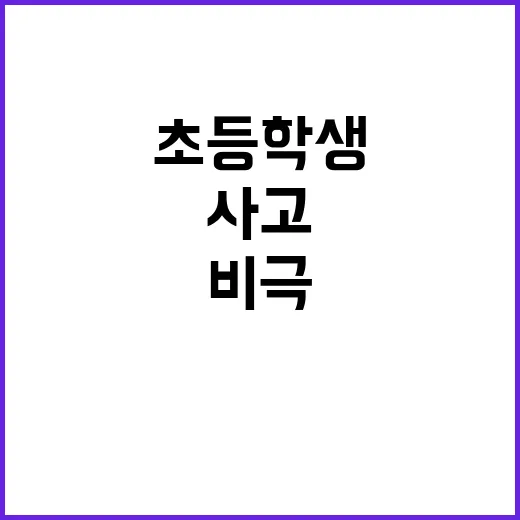 바다 사고 초등학생 친구 손 놓쳐 비극 발생!