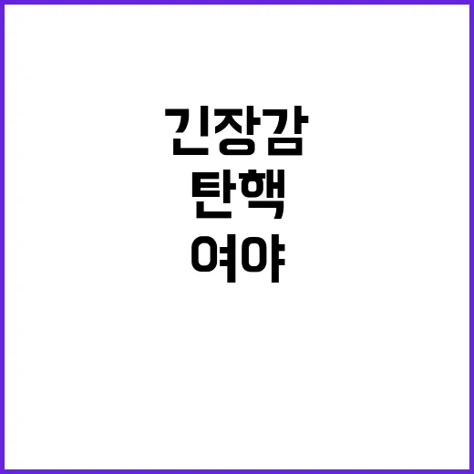 검사 탄핵 여야의 …