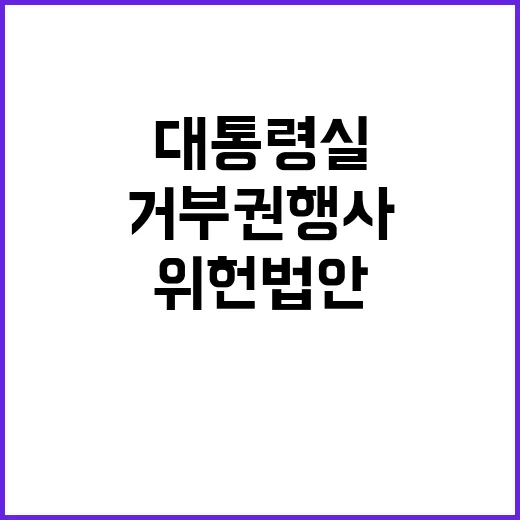 거부권 행사 대통령…