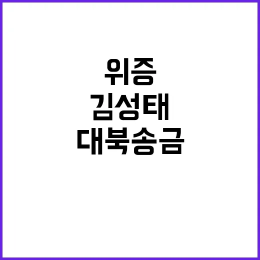 대북송금 김성태 측…