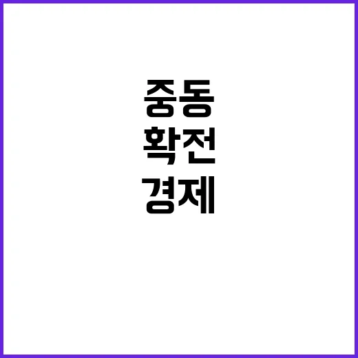 중동 확전 경제 안…