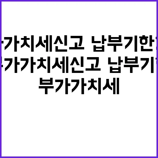 부가가치세 신고·납…