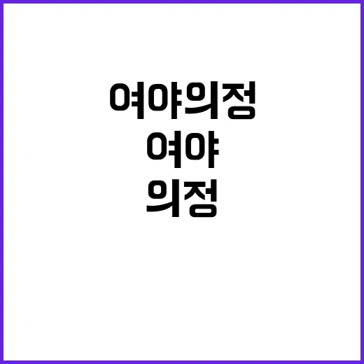 총리 여야 의정 출범 위한 긴급 회담 개최!