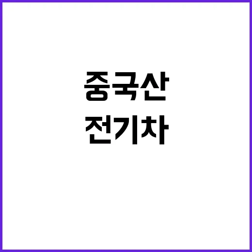 전기차 EU의 중국산 관세 급증에 경악!