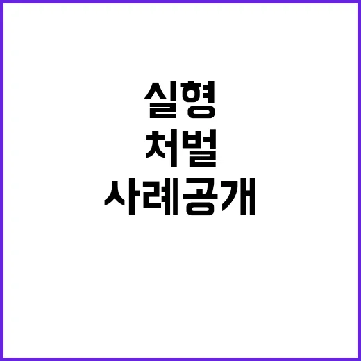 실형 장애 직원 괴롭힌 업주 처벌 사례 공개!