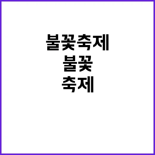 1500만원 매출 불꽃축제의 감동이 담긴 이곳!