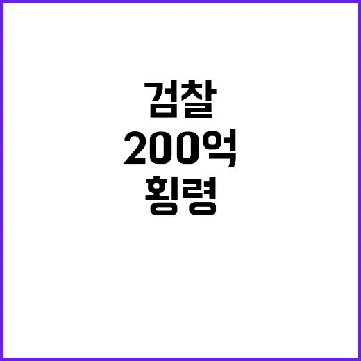 검찰 200억 횡령…