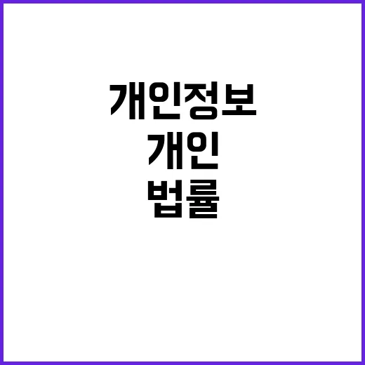 개인정보위 “법률 …