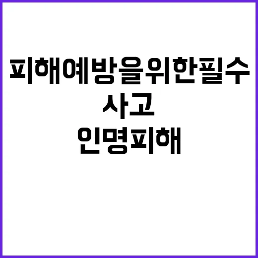 등산사고 증가 인명피해 예방을 위한 필수 사항!