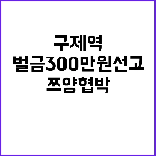 ‘구제역’ 쯔양 협박 사건 벌금 300만원 선고!