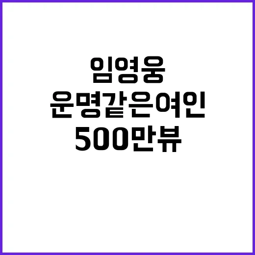 운명같은 여인 500만뷰 임영웅 무대 매력 최고!