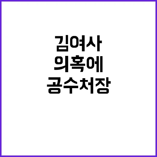 공수처장 김 여사 의혹에 정치자금법 위반 검토!