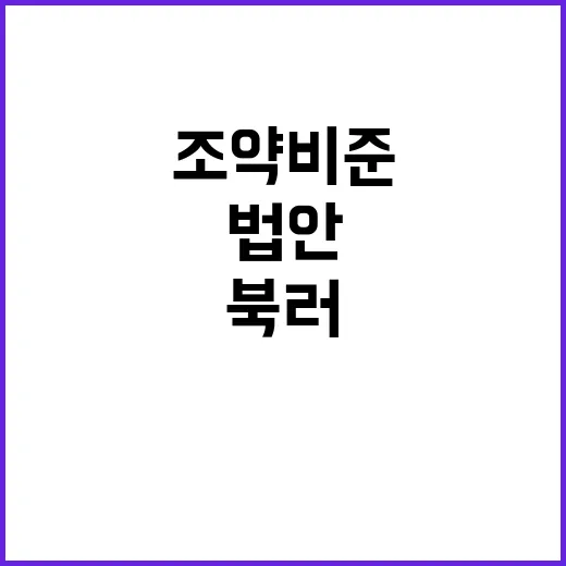 전쟁 북러 조약 비준 법안 하원 제출 소식!