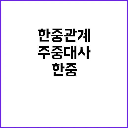 대통령 측근 주중대…