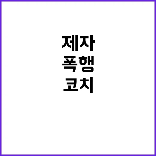 농구 코치 제자들 폭행으로 아동학대 연루!