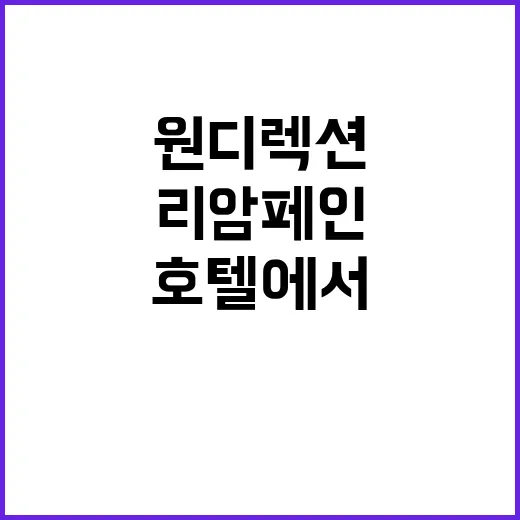 원디렉션 리암 페인 호텔에서 숨진 이유는?