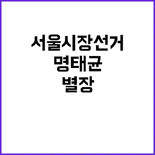 명태균 김종인 별장 초대와 서울시장 선거의 비밀!