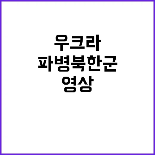 우크라 영상…러시아 파병 북한군 정체 공개!