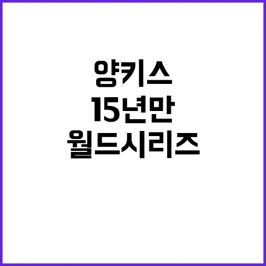 양키스 월드시리즈 …