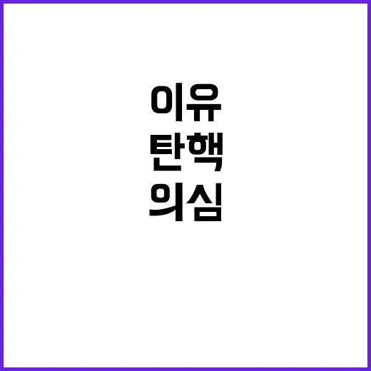 심우정 탄핵 이유 정치적 의도 의심사례 3가지!