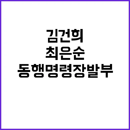 김건희 동행명령장 발부 최은순의 운명은?