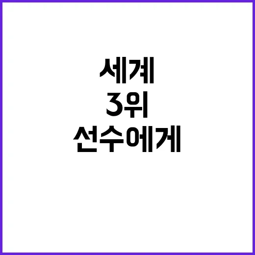 안세영 세계 3위 …