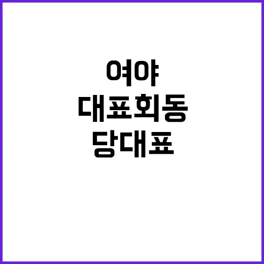 정치 협상 여야 당…