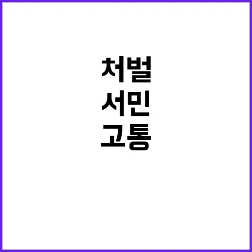 범죄 서민 고통 끝까지 추적해 엄중 처벌!