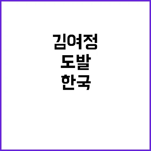 김여정 우크라 도발 발언에 한국 반응은?