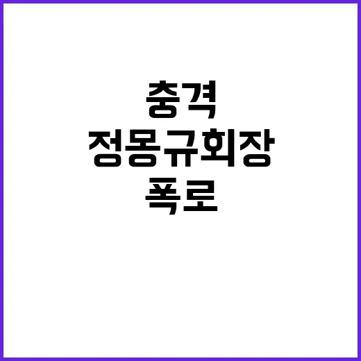 정몽규 회장 위증 …