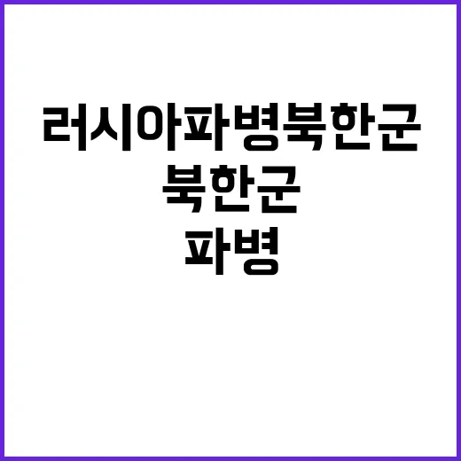 러시아 파병 북한군…