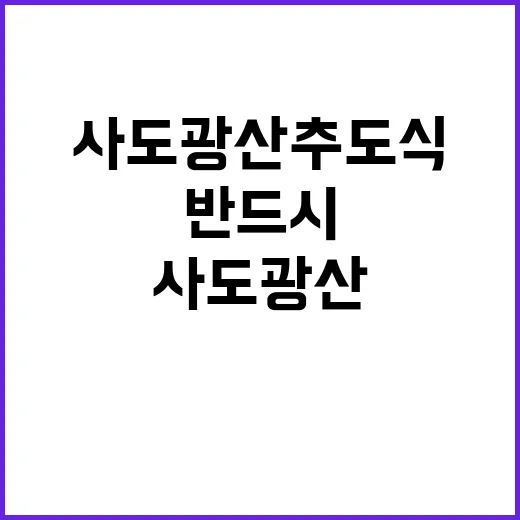 “사도광산 추도식 …