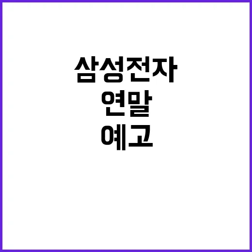 최대 매출 삼성전자 연말 성수기로 성장 예고!