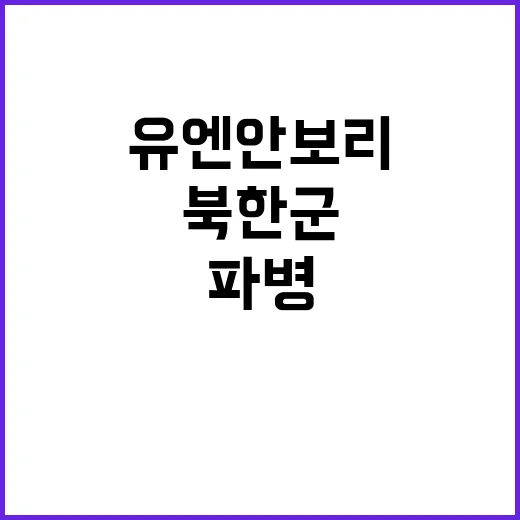 북한군 파병 유엔 안보리 긴급회의의 치열한 공방!