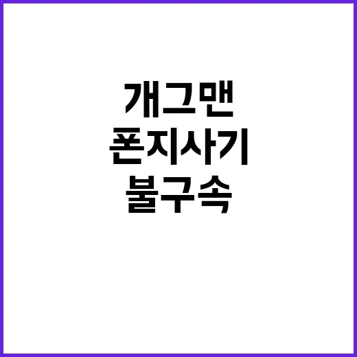 “폰지 사기” 개그맨 이동윤 충격적 불구속 소식!